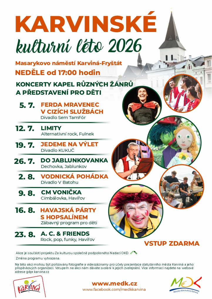 Karvinské kulturní léto 2026