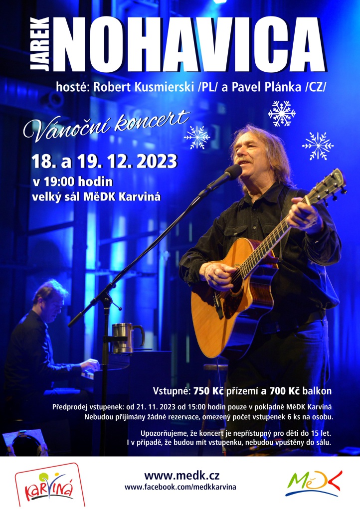 Vánoční koncert Jarka Nohavici - VYPRODÁNO
